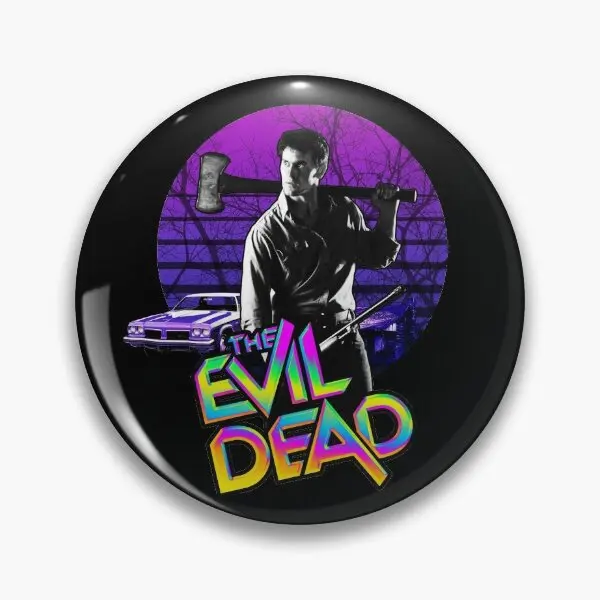 The Evil Dead Retrowave  Soft Button Pin Metal Cute Cartoon Women Collar Gift Badge Clothes Funny Hat Brooch Fashion Decor