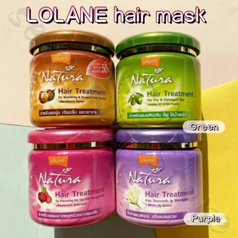 

LOLANE Hair Mask Conditioner Large Capacity 500g Moisturizing and Smoothing Care Scalp Repair Perming Dry Frizzy Breaking Hair