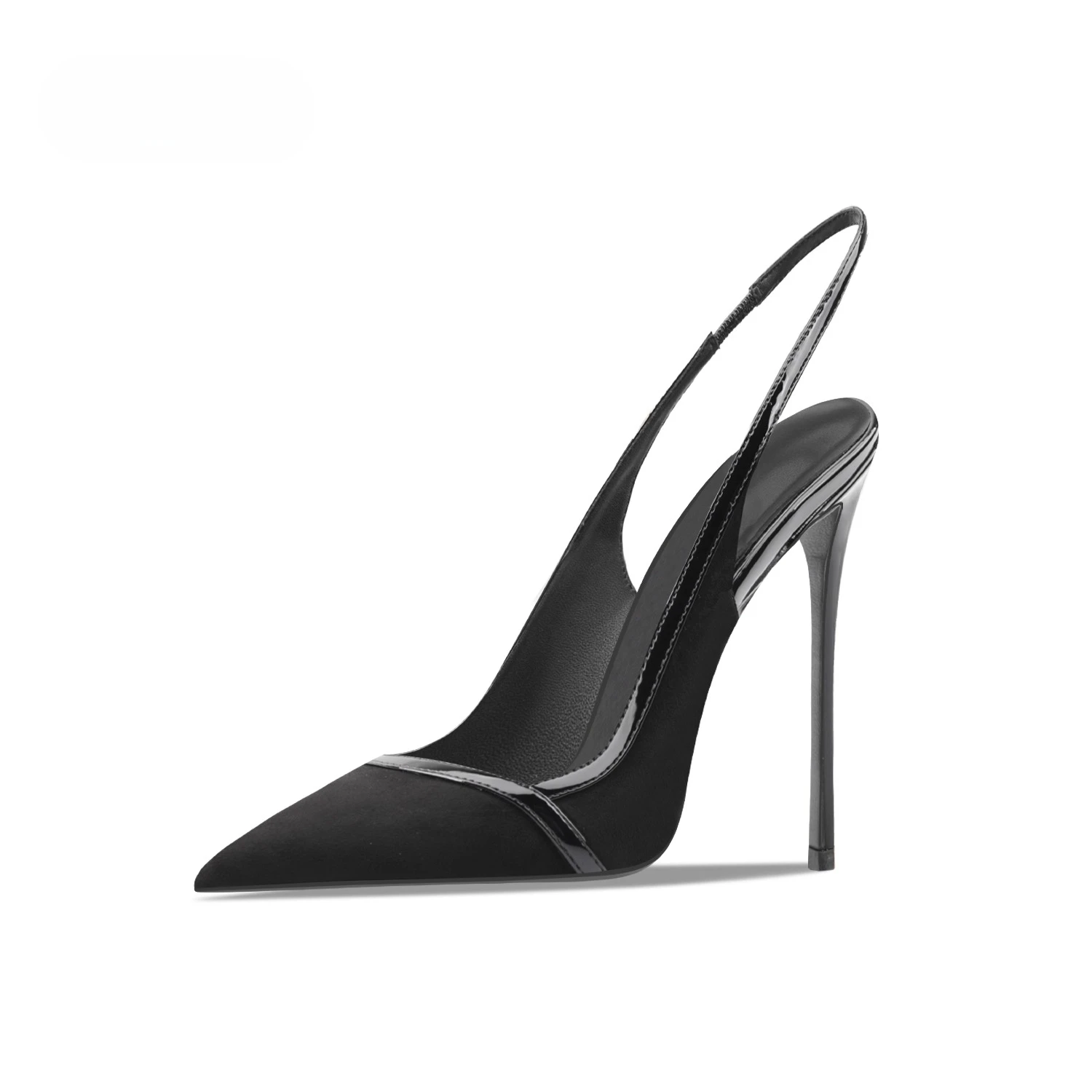 Wine Red Suede High-heeled Summer New Shallow Mouth Pointed Thin Heel Party Sexy and Fashionable Single Shoe image 4