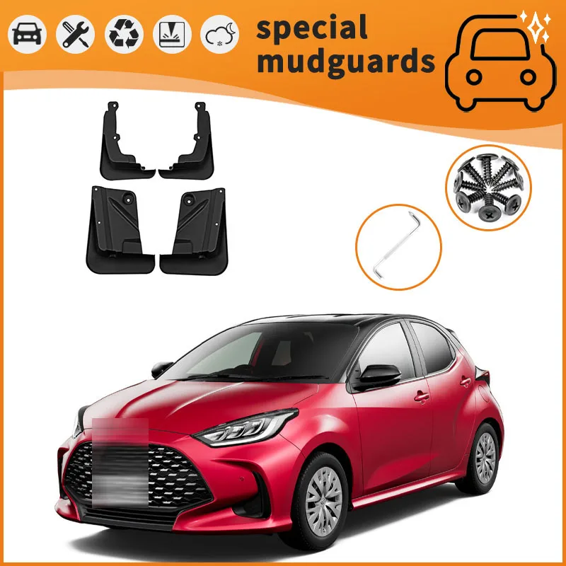 

For 23-24 models of Toyota YARiS X Mudguards Fender Mudflaps Front Rear Flares Splash Guards Cover Car Accessorie