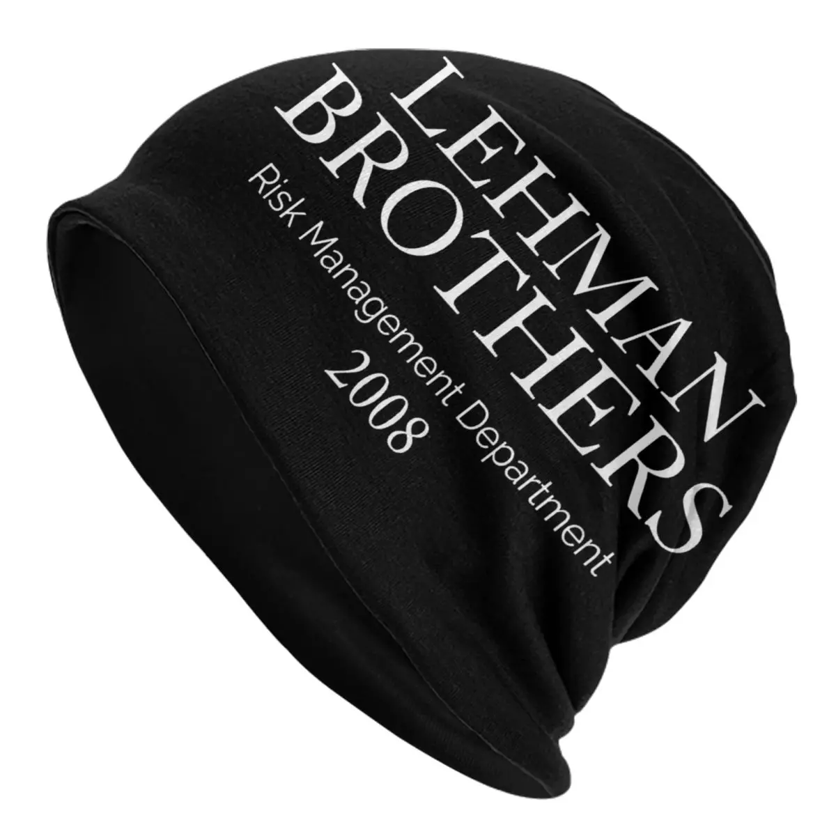 Lehman Brothers Risk Management Department 2008 Slouchy Beanie For Women Men Warm Chemo Caps Bonnet Knit Hat