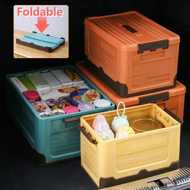 

1PC Foldable Storage Box PP Material High Hardness Storage Box Large Capacity Clothing Toy Organizer One Compartment Large Space