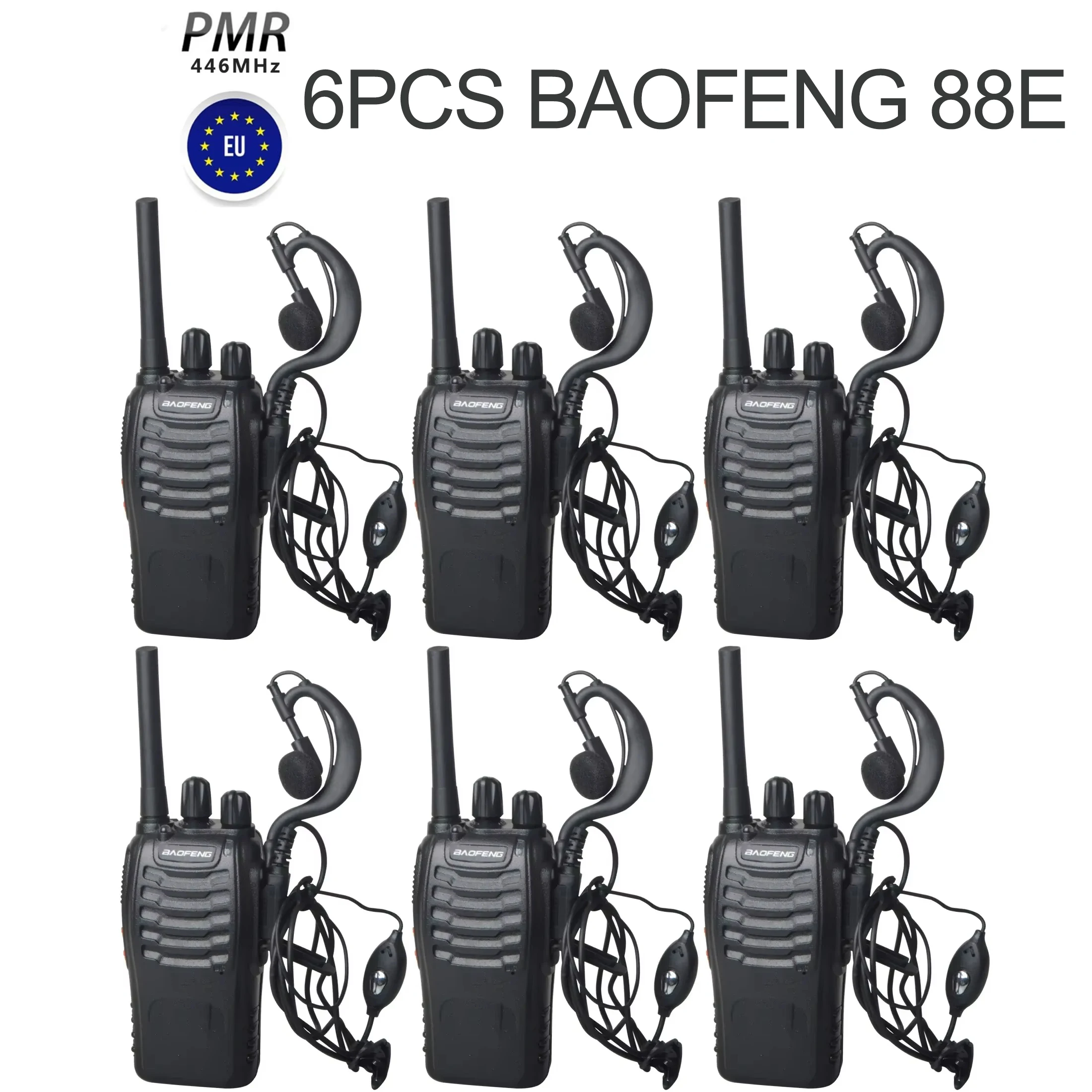 Manufactor Original Baofeng 2 4 6 Pack BF - 88E 5W  Walkie-Talkie  long-distance communication ultra-long standby  road trip