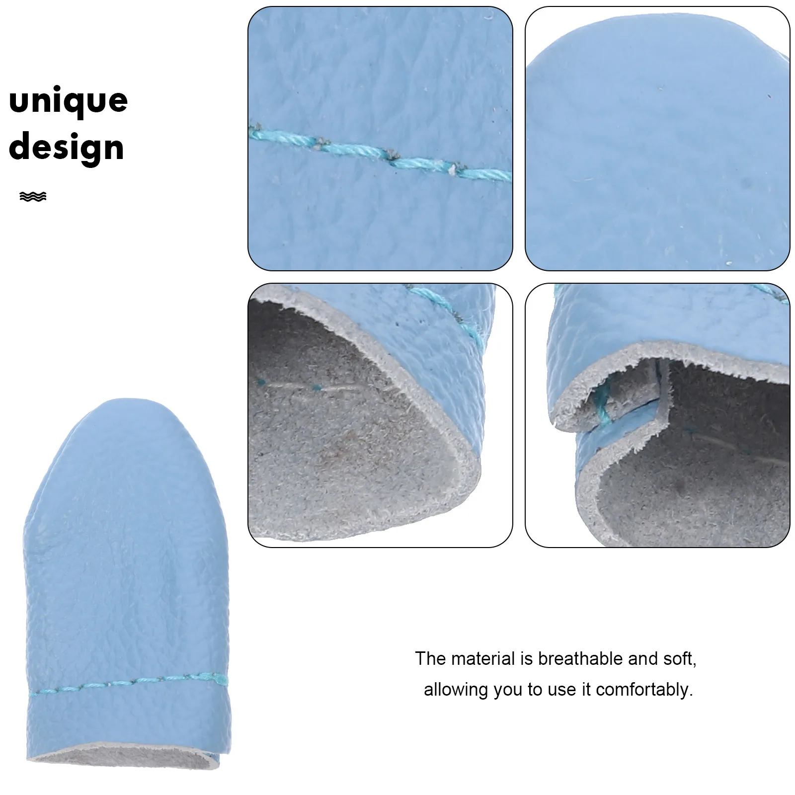 

20 Pieces Wool Felt Thimble Finger Cover Protection Needlework Fingertip Guards Sewing Hand DIY Craft Tools Accessories