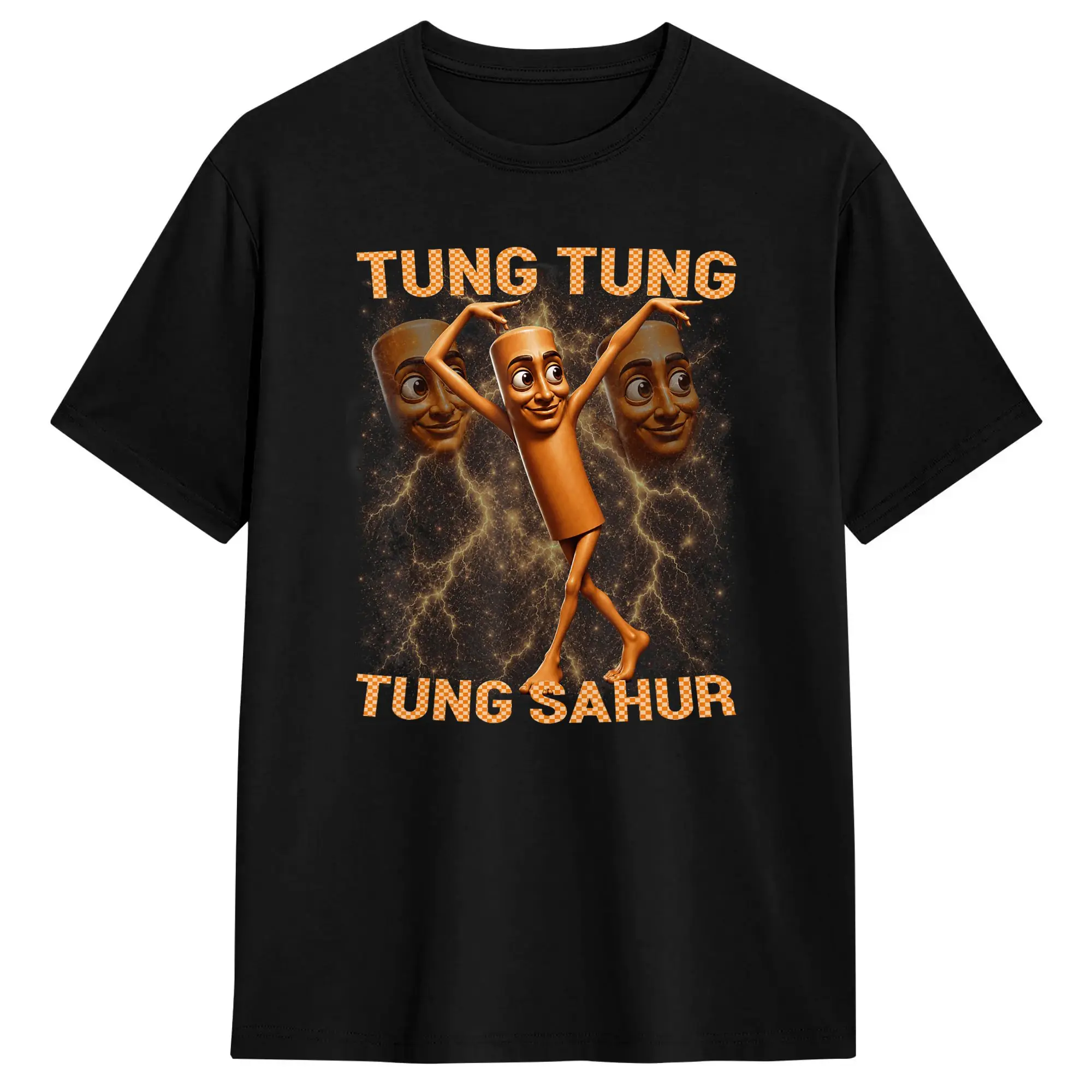 Vintage T Shirt Summer Tung Tung Tung Sahur is Calling Funny Viral Dance Meme Fashion T Shirts Cotton Tshirt Men Awesome Tops