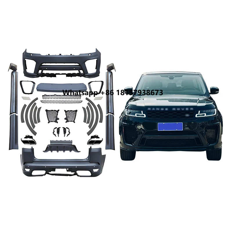 

For Range Rover Sport 2018-2023 Upgrades SVR Bodykit Car Car Modification Front and Rear Bars Grille Doors