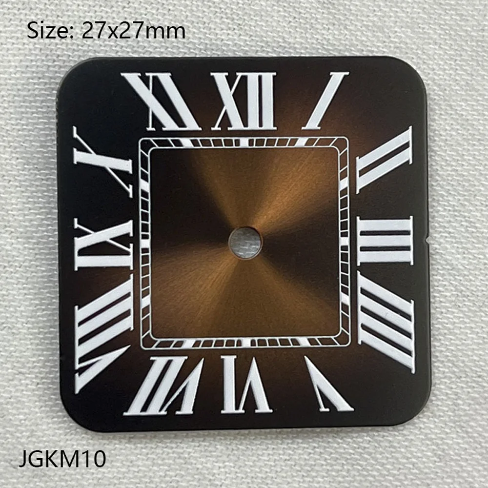 27MM * 27MM Custom Logo Pattern Sterile Dial Upgrade Movement Dial Customization Personal Style Square Design Style Dial Parts