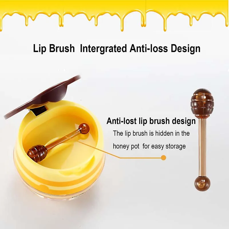Máscara hidratante labial para dormir, creme de lixívia para manutenção, cuidados nutritivos, descascamento de mel e morango, melhora as linhas dos