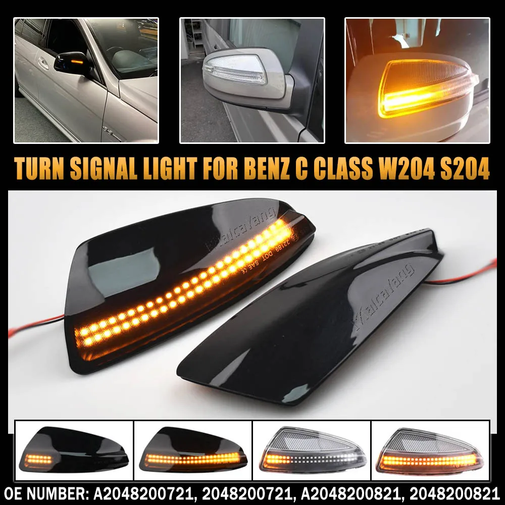 

Динамический сигнал поворота для Mercedes Benz C Class W204 S204 2007-2014 Viano Vito Bus W639 W164 ML300