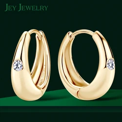 Moissanite Earrings for Women Girls 18K Gold Plated 925 Sterling Silver Waterdrop Hoop Earring Fashion Jewelry Ear Buckles 2024