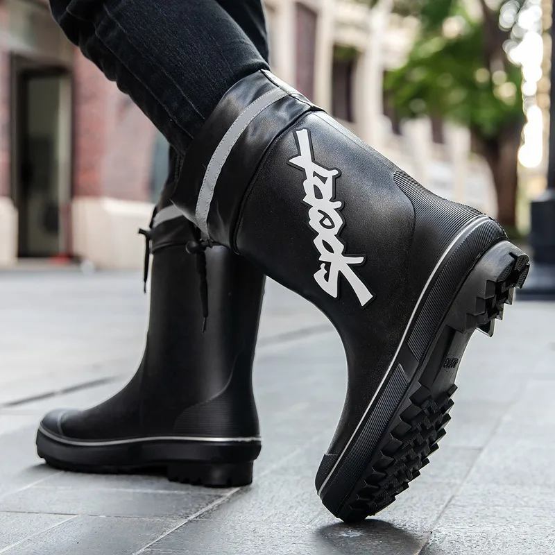 

Short Rain Boots For Men Thick Soles Wear-resistant Waterproof Shoes Suitable For Fishing Camp Outdoor Summer And Winter 2026