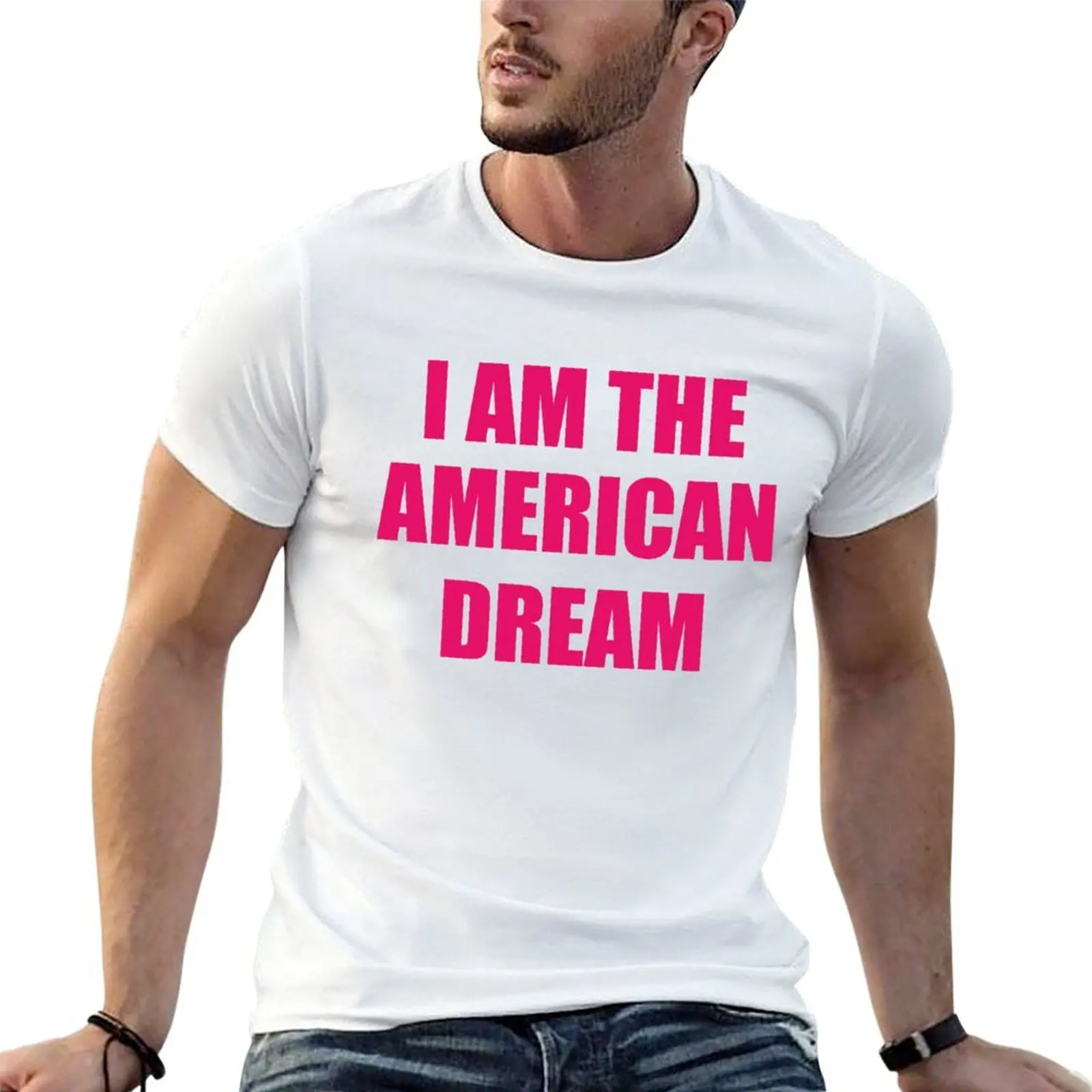 

I AM THE AMERICAN DREAM Essential T-Shirt t shirts for man cotton man t shirt cotton T-Shirt