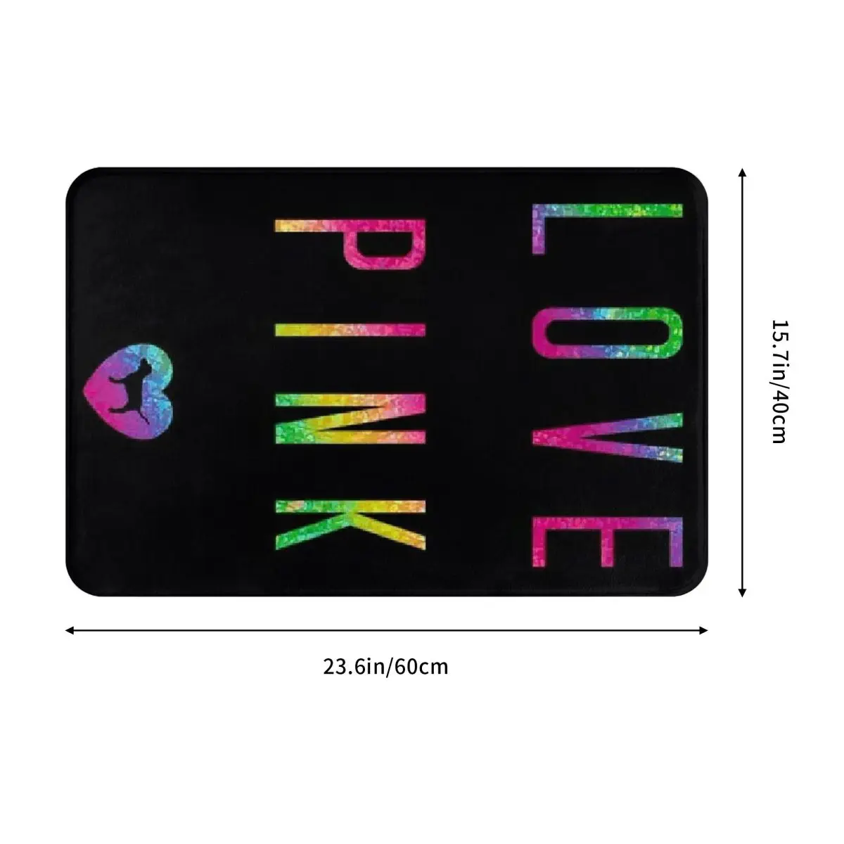 Love Pink Doormat Sand Scraping Carpet Rug Kitchen Entrance Home Floor Mat for Living room Footpad Mats