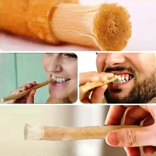 Imagen 1 del producto Sewak Natural Miswak Cepillo de dientes - Palillo de cepillo de dientes tradicional Peelu de sabor natural sellado al vacío - para encías saludables y dientes