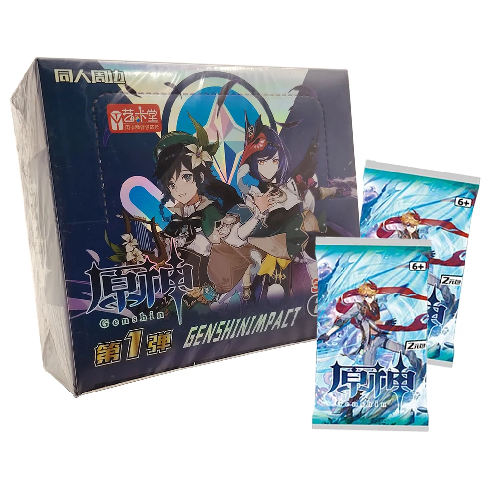Genshin Impact Limited Collection Card Open World Exploration Battle Theme Game Character Tartaglia Diluc High Quality Card Toy