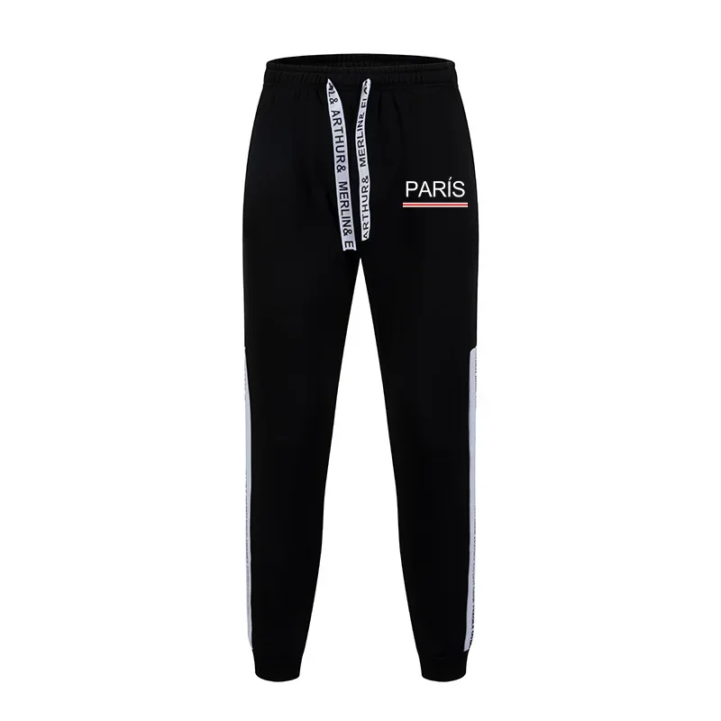 باريس طباعة هوديي Sweatpants الرجال رياضية يوميا عارضة رياضي عداء ببطء مجموعة الأزياء الحضرية الرياضية الشارع الشهير البلوز