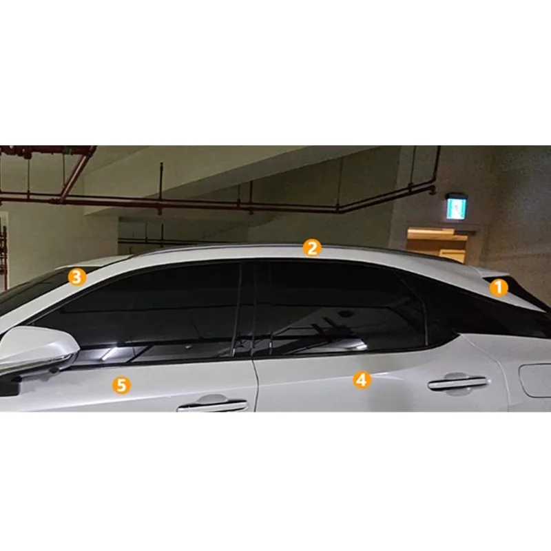 Car Window Strips Trims Seal Belt Weatherstrip Decor for Lexus RX 2022-2025 2023