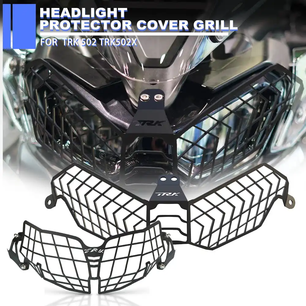 For Bennlli TRK 502 X Motorcycle Aluminum Headlight Protector Cover Grill TRK 502 TRK 502X 2018 2019 2020 2021 2022 2023