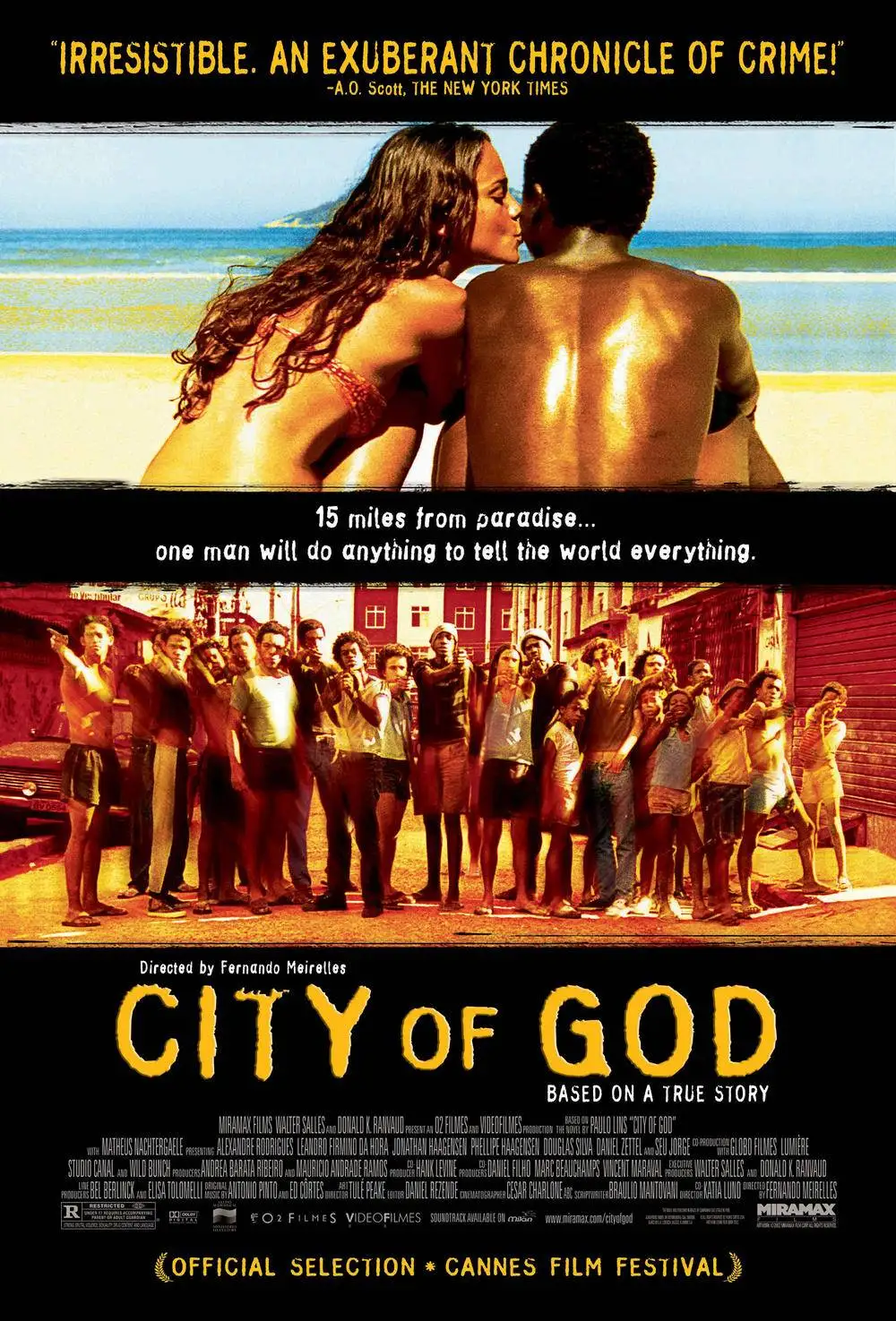 Hot Rare Movie City of God 2002 Art SILK POSTER Wall Art Home Decorative painting