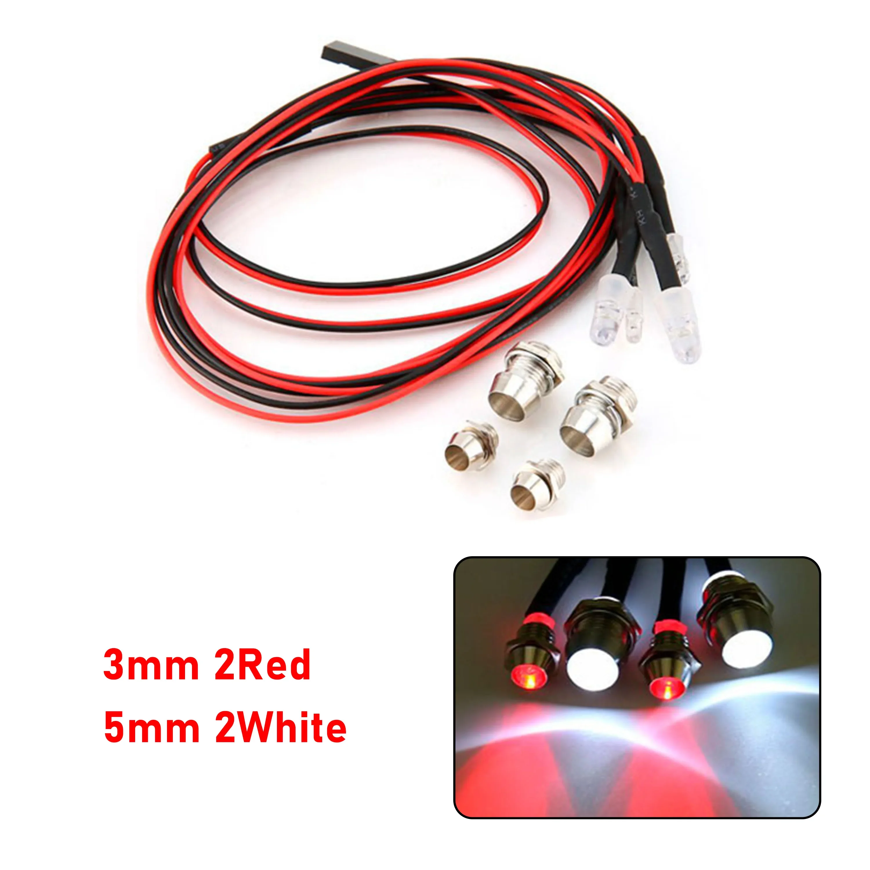 RC LED Licht Kit Scheinwerfer für 1/10 1/8 1/12 RC Auto Lkw Crawler Drift Auto Scheinwerfer Rücklicht TRAXXAS HSP HPI MN99 MN90 Wltoys