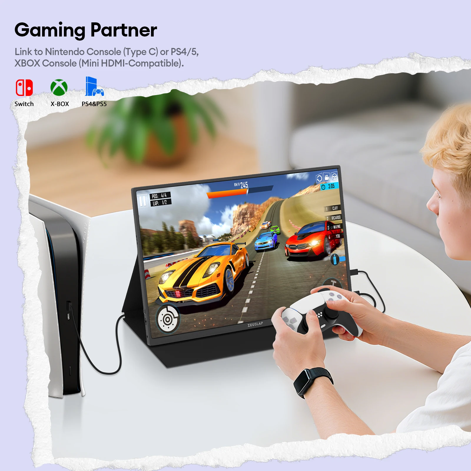 Monitor Portátil 16" 4K IPS — imagem 3