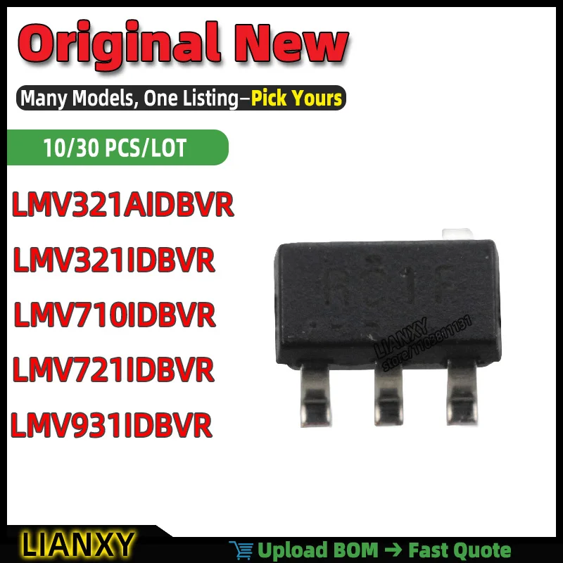 LMV721IDBVR LMV321IDBVR LMV321AIDBVR LMV931IDBVR LMV710IDBVR SC-74A OPERATIONAL AMPLIFIER New Original