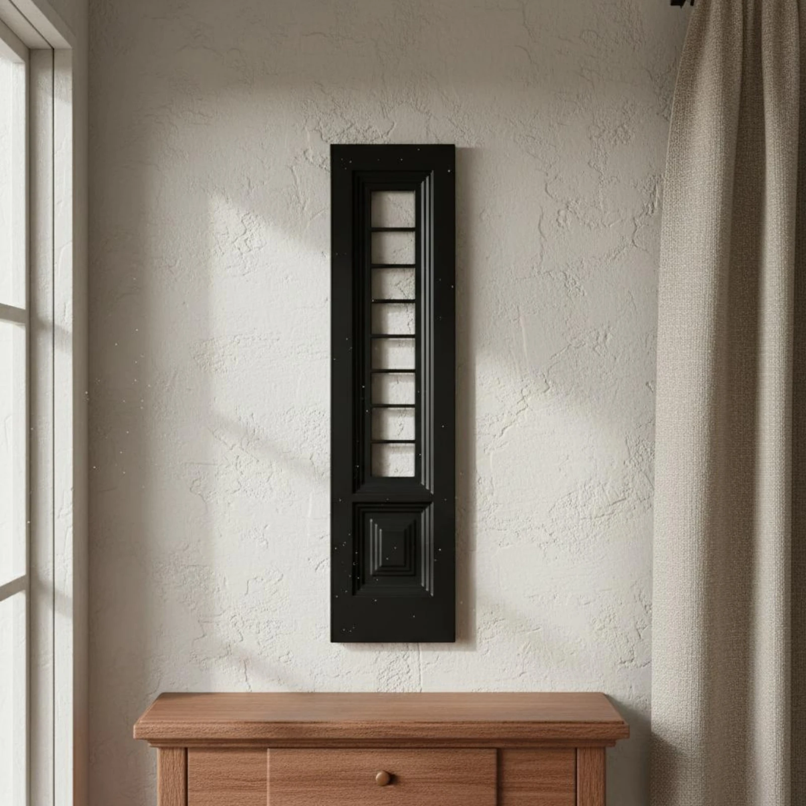 European Wall Window Frame Polished Molded Dollhouse Window Decoration