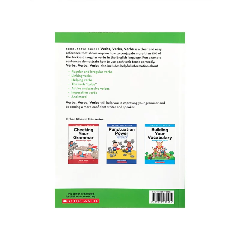 Original Popular Education Books Scholastic Guide：Verbs, Verbs, Verbs