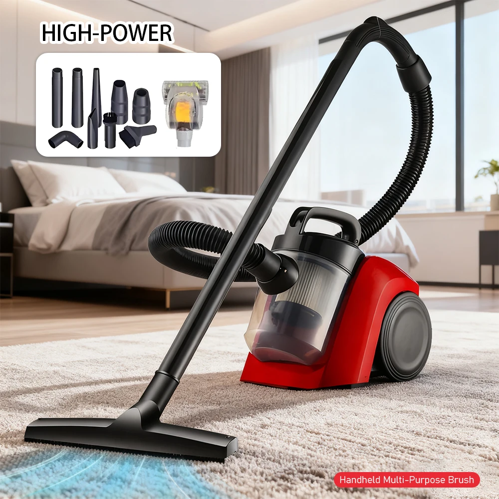 Handheld Vacuum Cleaner Portable High Power Suction Large Capacity Vacuum Carpet Sofa Vacuum Cleaner with Multiple Attachment
