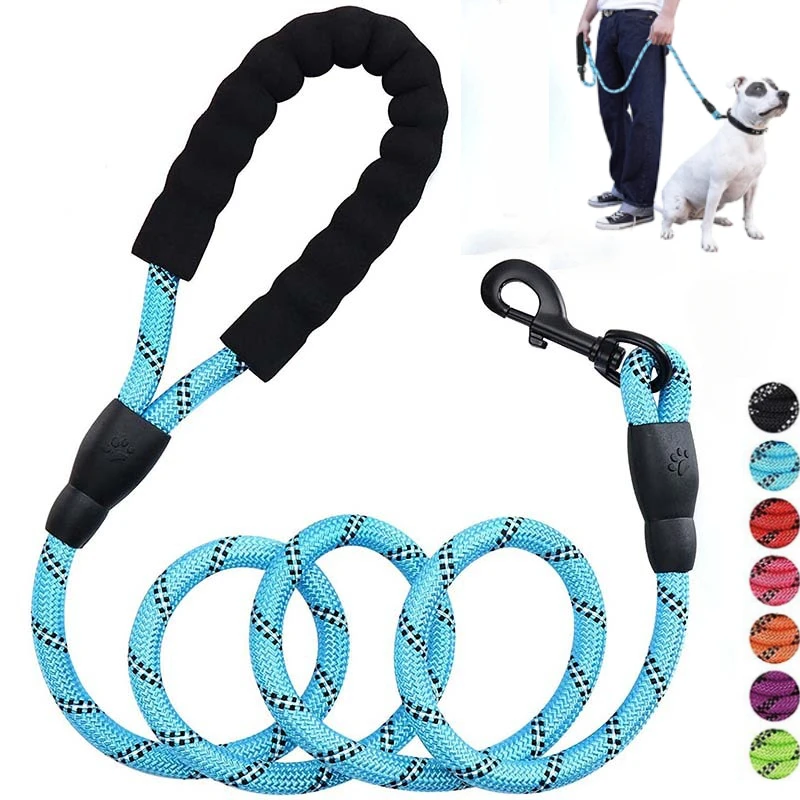 Strong Dog Leash Pet Leashes Reflective Leash For Big Small Medium Large Dog Leash Drag Pull Tow Golden Retriever dog accessorie