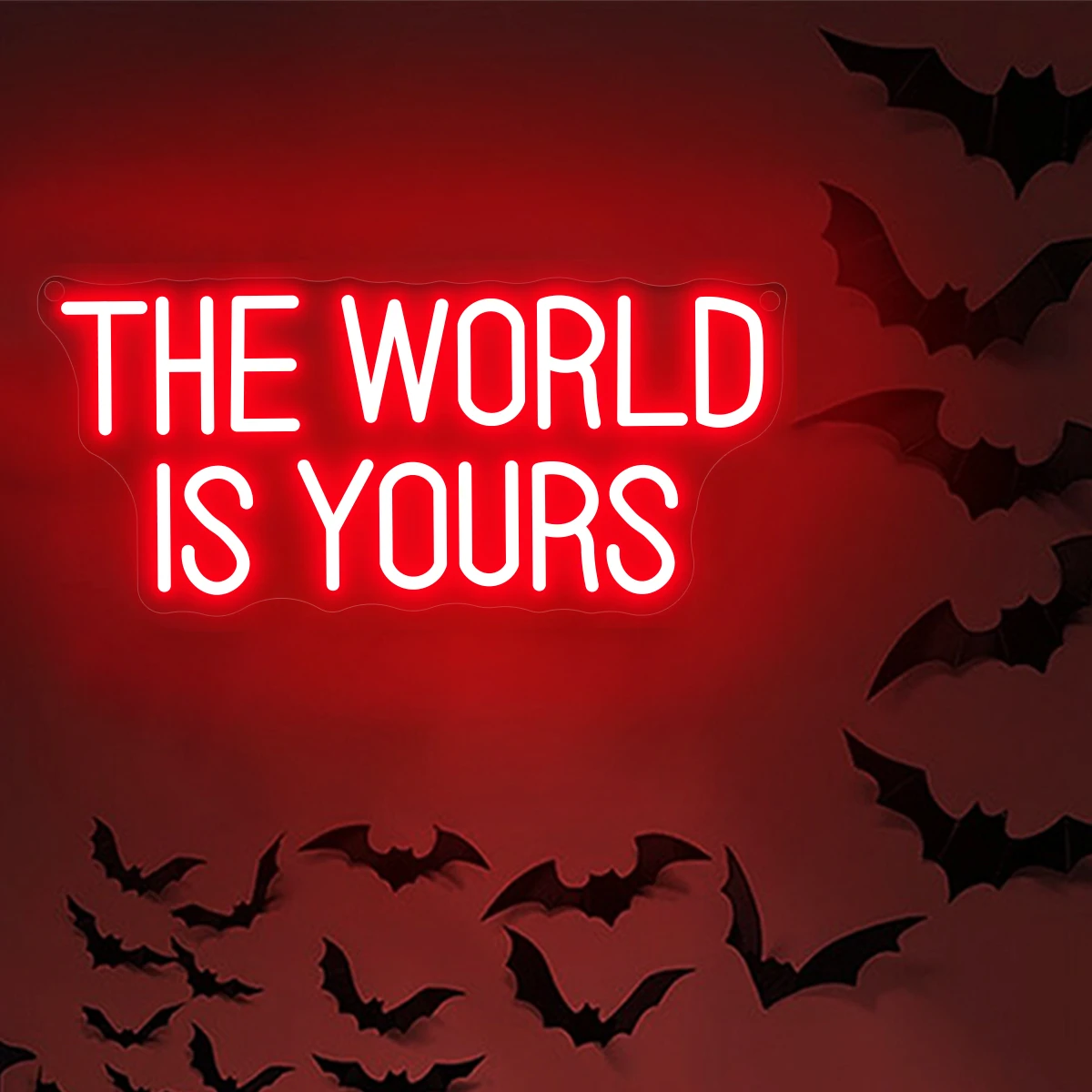 ป้ายนีออนเหมือนผีฮาโลวีน 1 ชิ้น, ขับเคลื่อนด้วย USB, ตกแต่งบรรยากาศฮาโลวีน, เหมาะสําหรับวันฮาโลวีน, ปาร์ตี้, บาร์, ตกแต่งโรงแรม