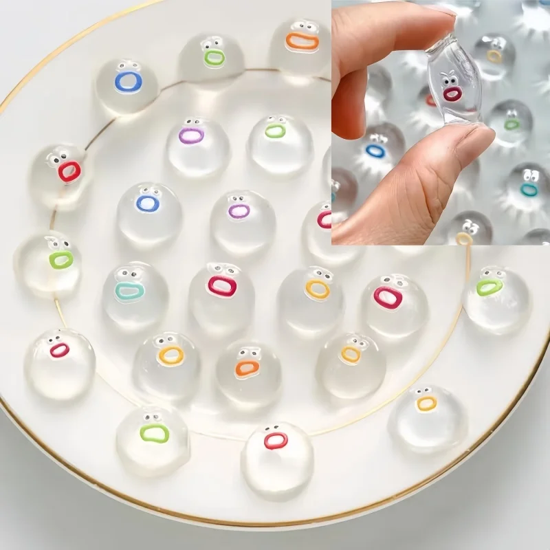 Mini Cartoon Transparent Doll Pinching Relieving Cartoon Pinching Soft Slow Rebound Sticky Squishy Squeezing Cute Funny Toyss