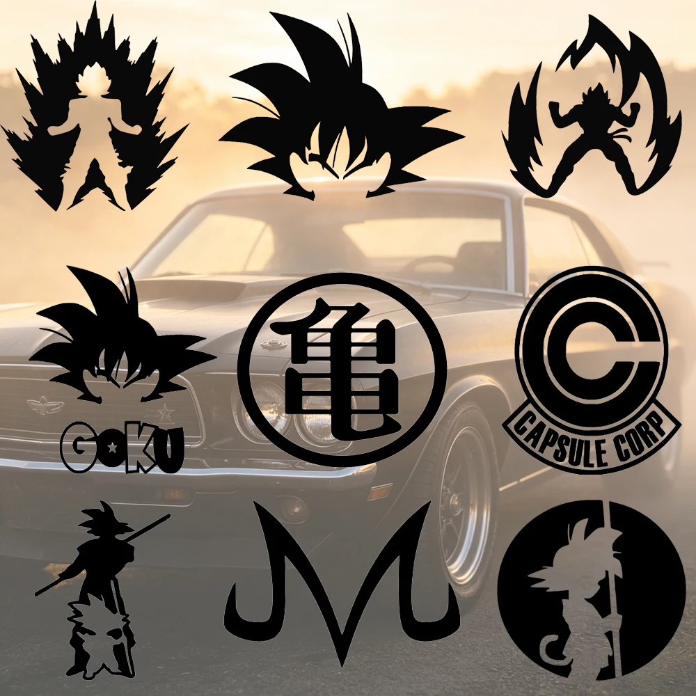 Autoaufkleber, anpassbar, wasserfest, einfach zu installieren, keine Rückstände, Anime Shonen Fighter Logo Vinyl für LKW, Autofenster, mehrere Farben
