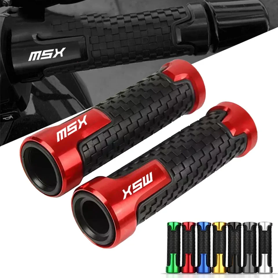 لهوندا MSX125 Grom MSX 125 2013-2020 2019 2018 اكسسوارات دراجة نارية عدم الانزلاق مقبض مقود دراجة خنق CNC اليد بار القبضات