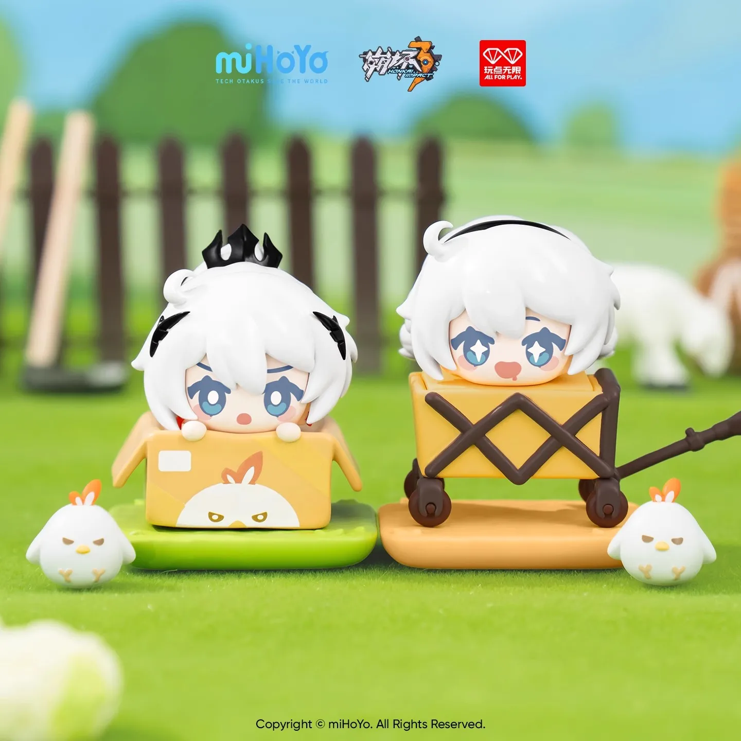 الأصلي ميهويو هونكاي تأثير 3 مزرعة سلسلة Q-Topping 1.0 صندوق أعمى الشكل مكدسة دمية لعبة الطرفية سطح المكتب الديكور هدية #5