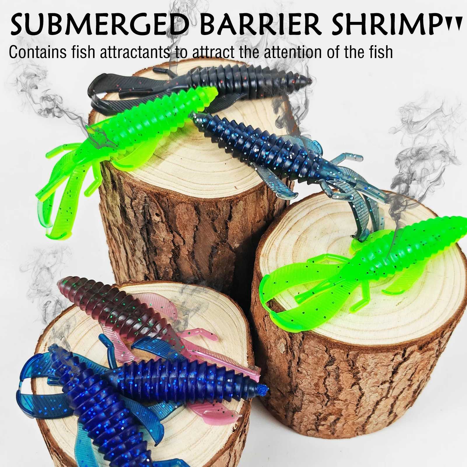 FREE FISHER Señuelos blandos Bobby Craw Fatty para cangrejos - imagen 2