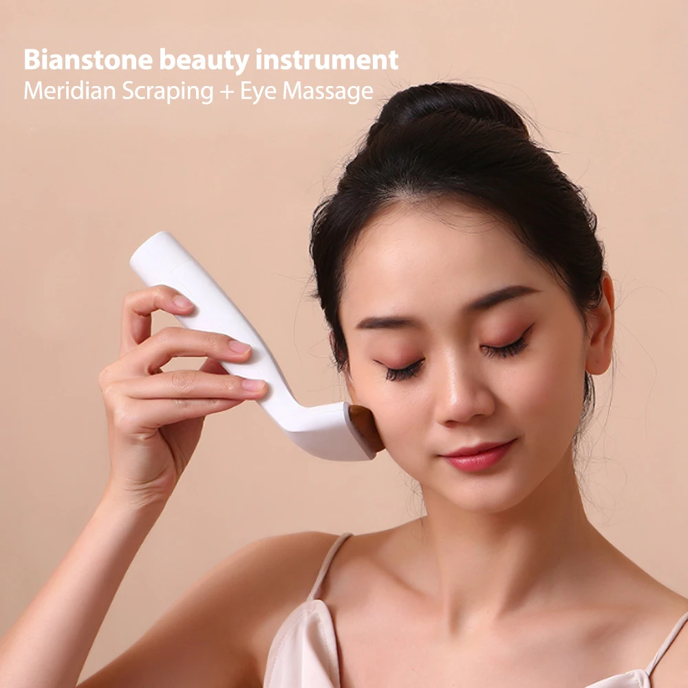 

Electric Bianstone Gua Sha Board 9 Modes Constant Heating Vibration Apparatus Facial Lifting Home SPA Massage Hot Compress Tool