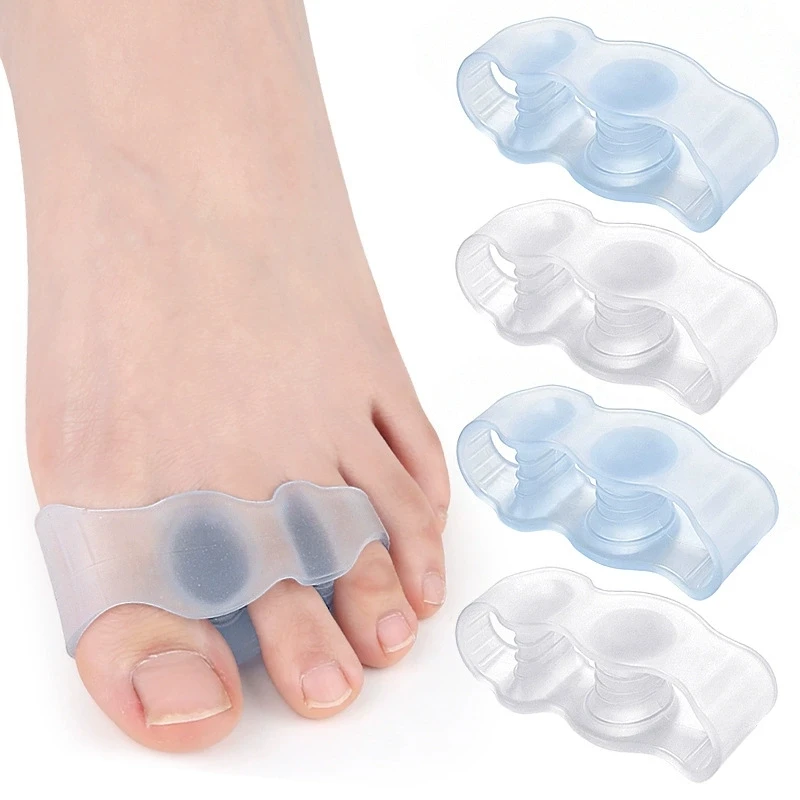

1/2/5Pairs Silicone Toe Spreader Finger Separator Valgus Corrector Thumb Correction Straightener Foot Care Orthopedic Washable