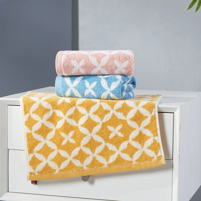 Toalla cuadrada de Jacquard 34*34CM, toalla de mano suave absorbente de agua, toalla cuadrada pequeña, toalla General para hombres y mujeres
