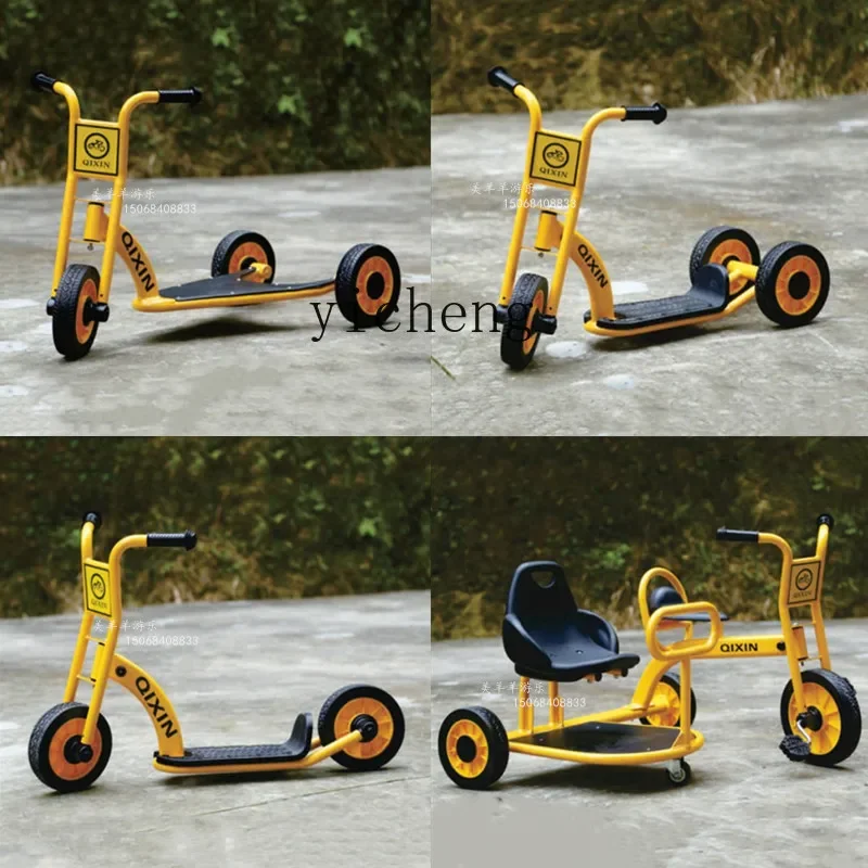 Tqh Kindergarten Tricycle Children's Outdoor Double Pedal Twin Bicycle Multi-Person Rotation Change