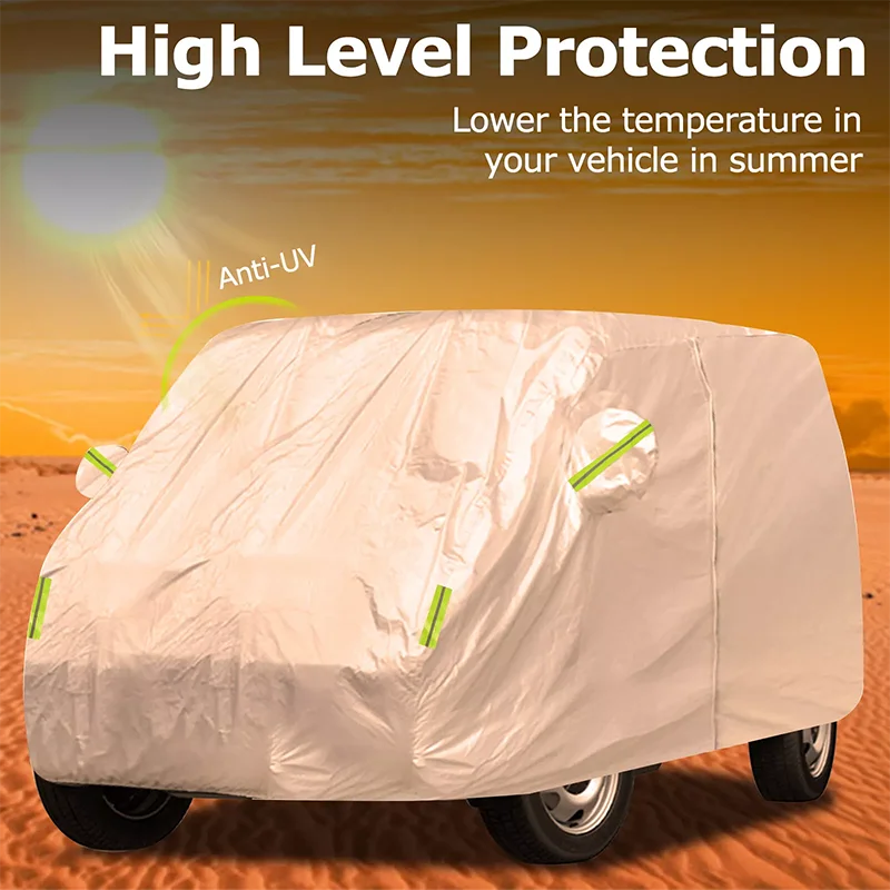 ل VW الناقل T3 T4 T5 T6 غطاء سيارة UV واقية غطاء السيارة الخارجي الثلوج حماية يغطي غطاء سيارة مقاوم للماء الغبار #3
