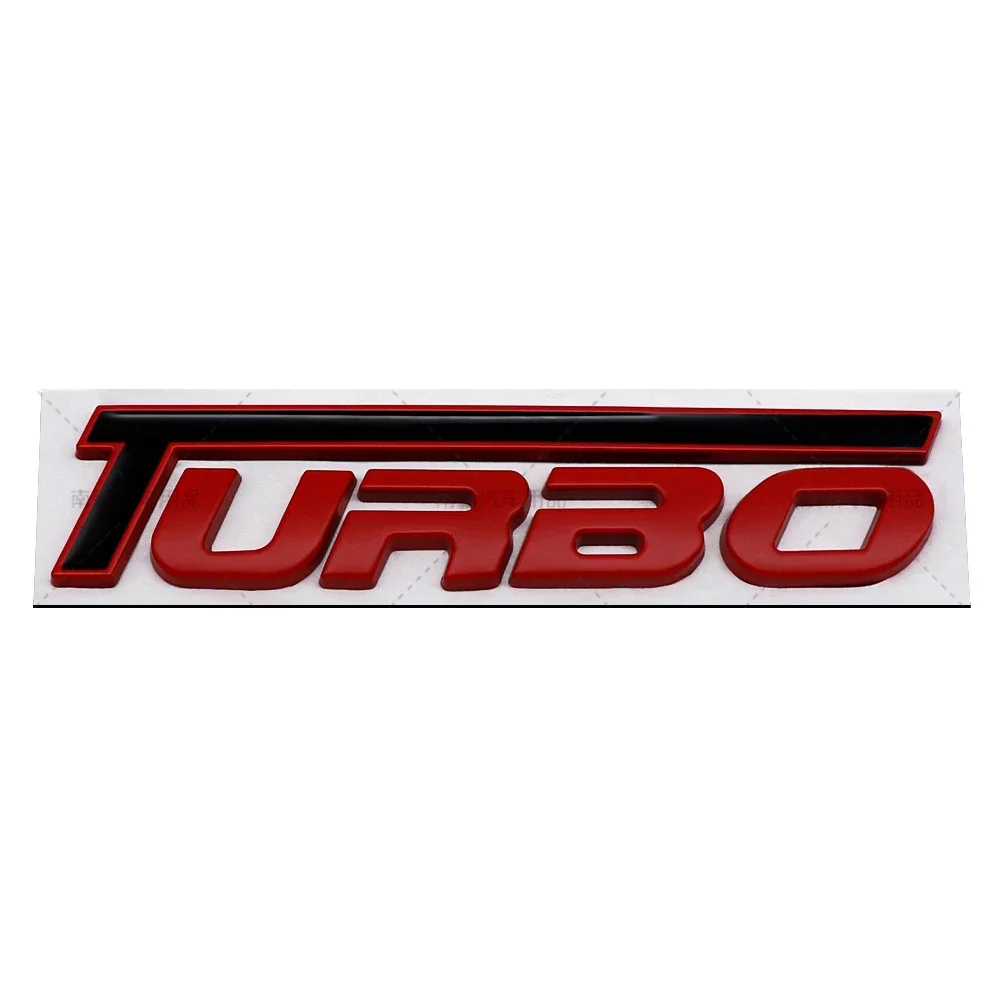 Logotipo Turbo Universal para parachoques trasero de coche, pegatina para maletero, insignia para Jaguar Jeep KIA Lexus Land Rover Mazda Ford Honda Hyundai