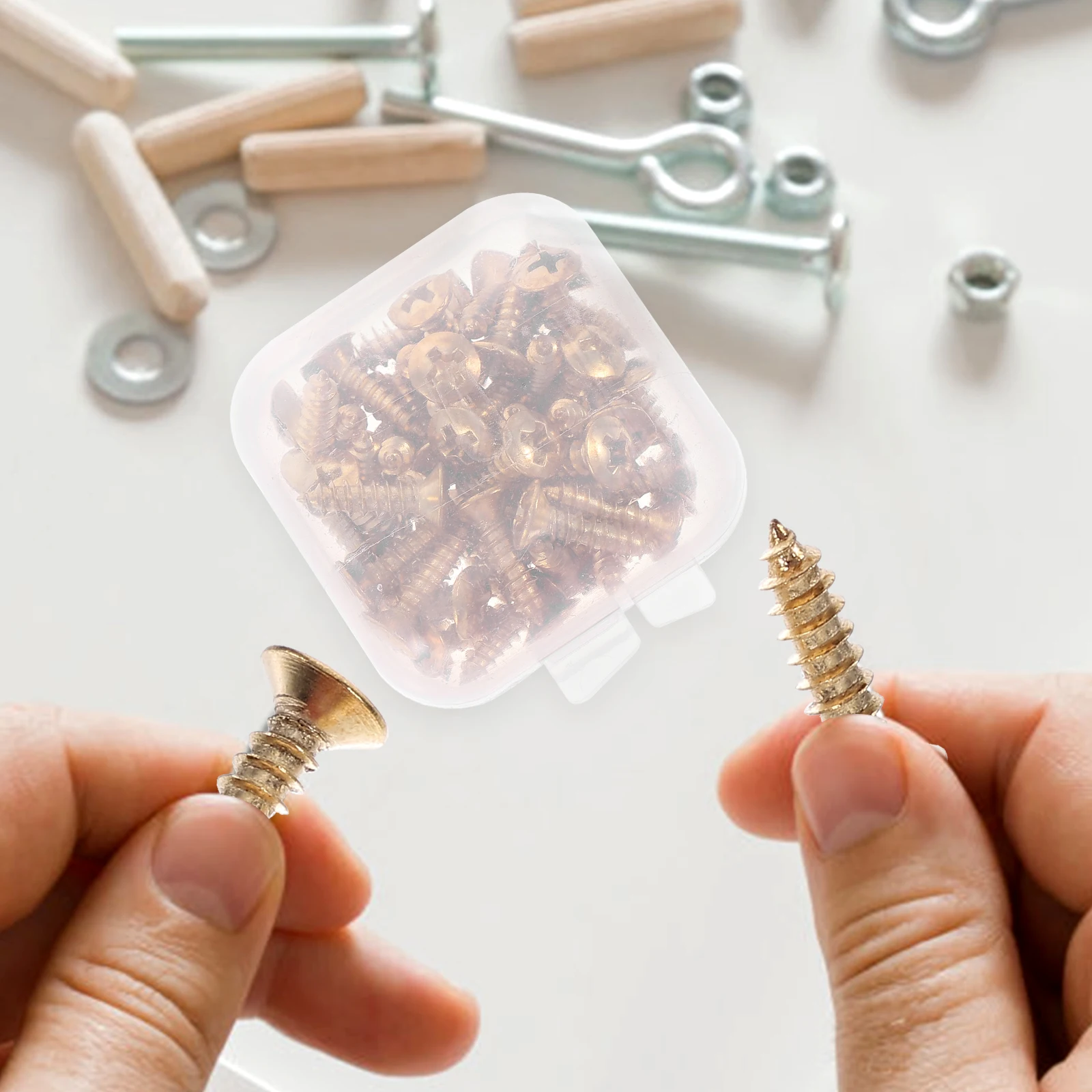 

50 Pcs Screw Bass Panel Mounting Guitar Parts and Accessories Screws Electric