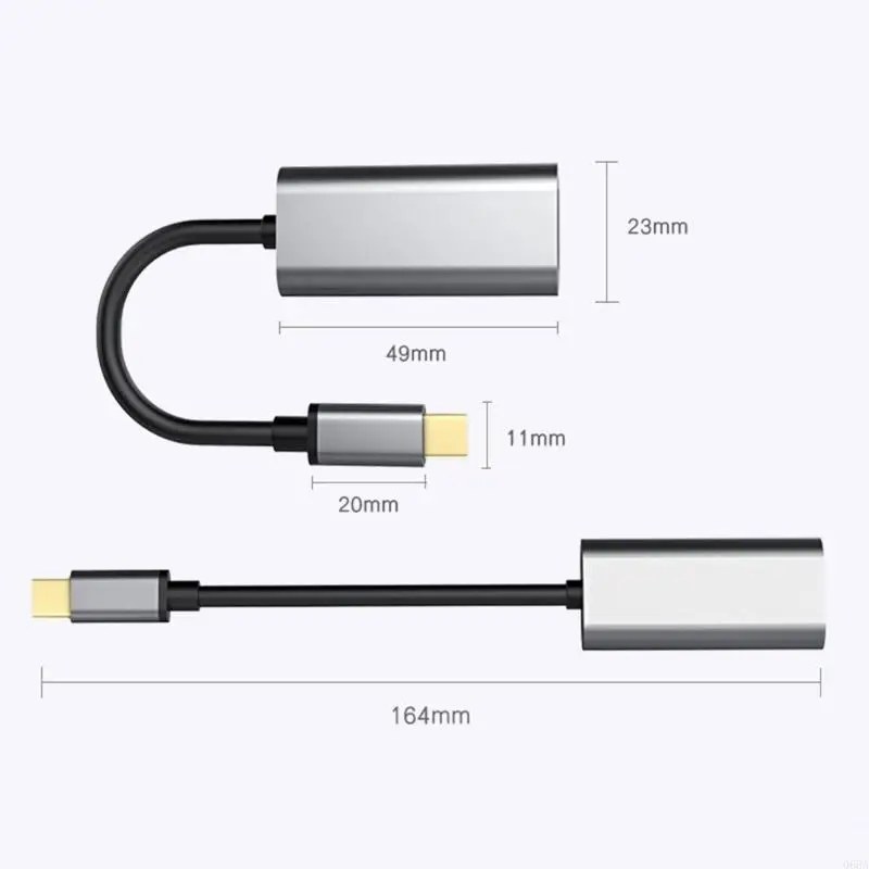 USB Type C naar HDMIS -adapter voor naadloos 4K streaming -ervaring 3840x2160
