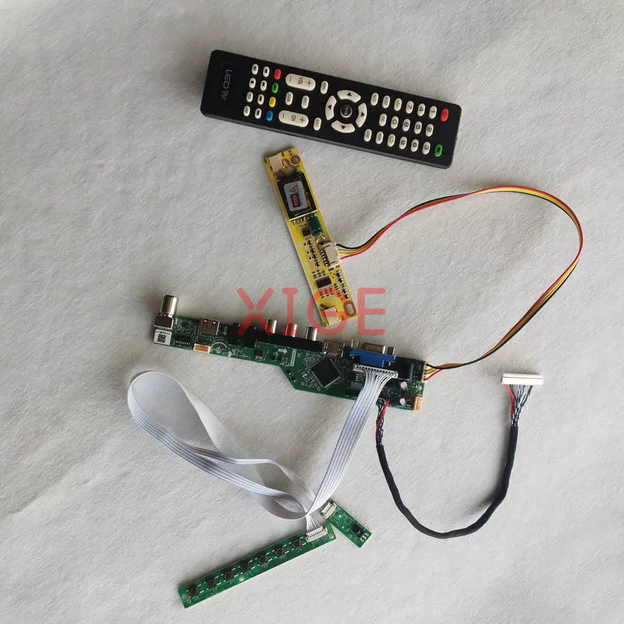 

Комплект контроллера для ЖК-экрана TX41D97VC1GAA TX41D97VC1HAA, DIY, USB+AV+VGA+HDMI, 30-контактный LVDS, 1400x1050, 2-CCFL