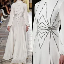 Jiayigong-vestido de noche de gasa con diamantes de imitación, traje sencillo de alta calidad con cuello alto, longitud hasta el suelo, personalizado