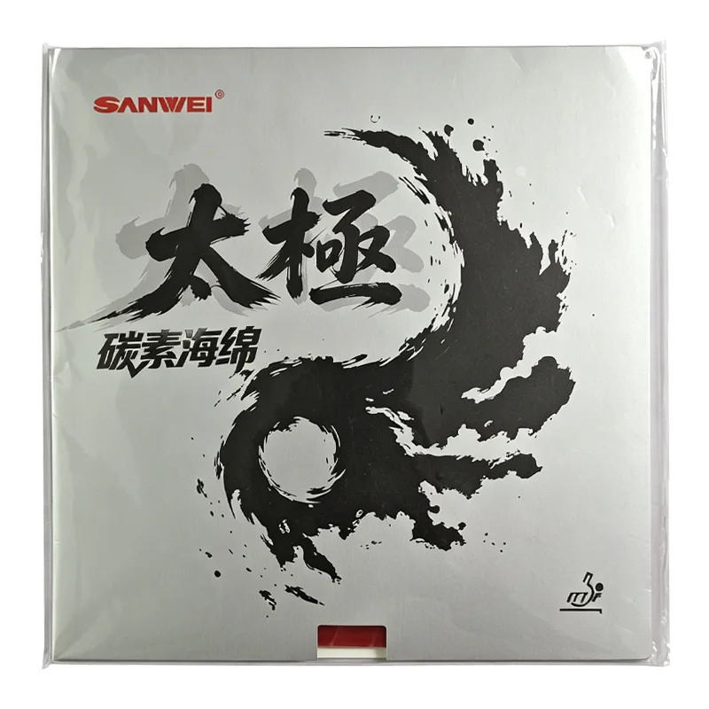 SANWEI T88 Taiji Carbon Table Tennis Rubber Semi-Sticky Ping Pong Rubber Top-Sheet with Carbon Cake Sponge Lightweight 60g