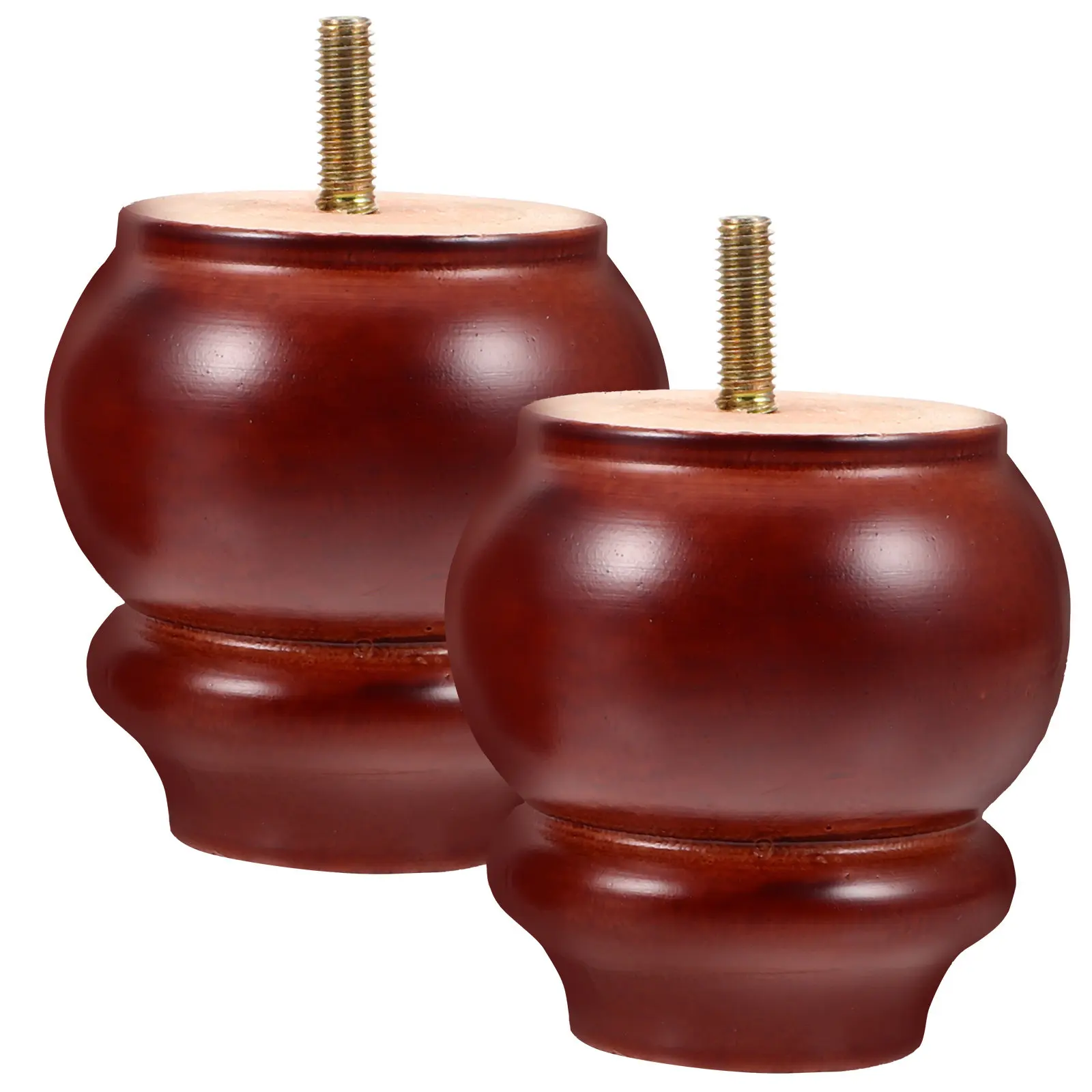2Pcs Wooden Chair Legs Furniture Feet Small Sturdy Legs Replacement for Sofa Table Cabinet Use Wooden Box Foot Base