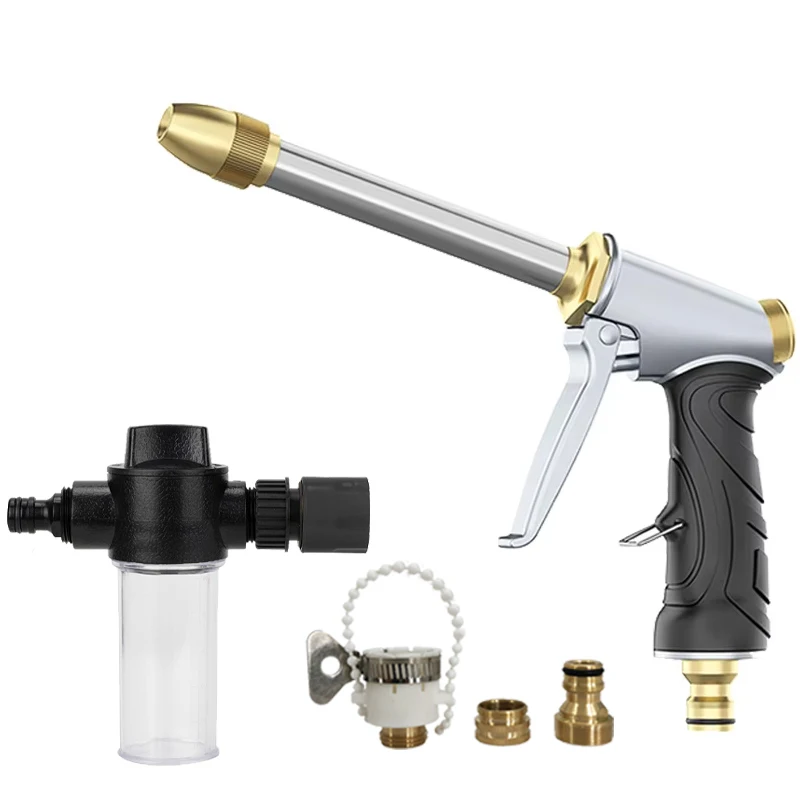 

Садовый водяной пистолет высокого давления, используемый для насадки садового шланга, распылителя шланга для полива, бытовых инструментов для мойки автомобилей