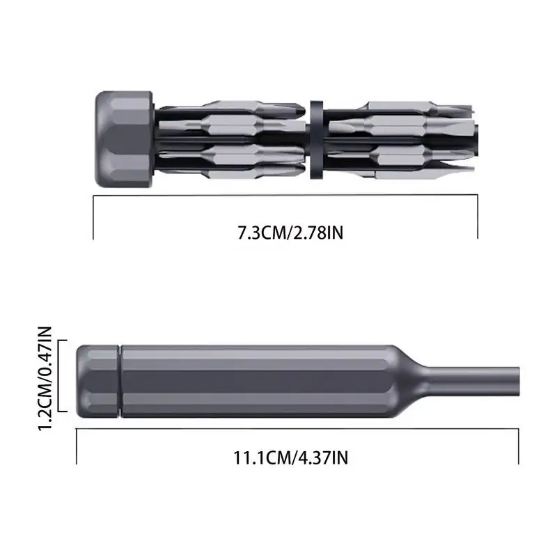 Interchangeable Screwdriver Tool Portable Multi Bit Screwdriver Interchangeable Multifunctional High Precision Humanized Repair